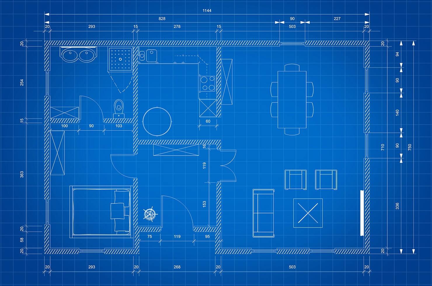 Architectural blueprints and plans